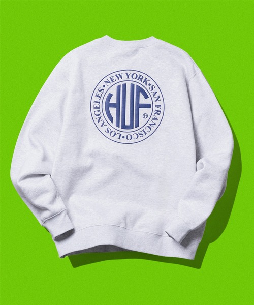HUF（ハフ） スウェットカットソー MEDIUM アッシュグレー メンズ 
