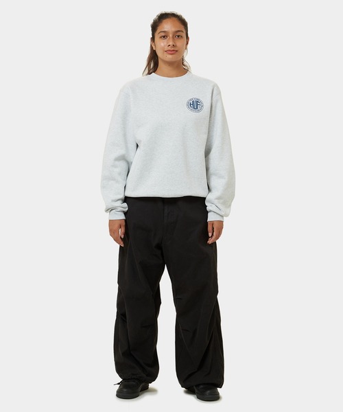 「HUF」 スウェットカットソー MEDIUM アッシュグレー メンズの画像