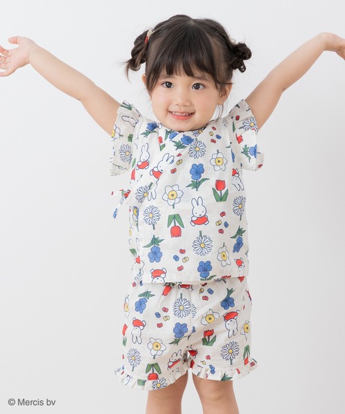 Miffy（ミッフィー） 浴衣 「ミッフィー」綿100％ 甚平 上下セット