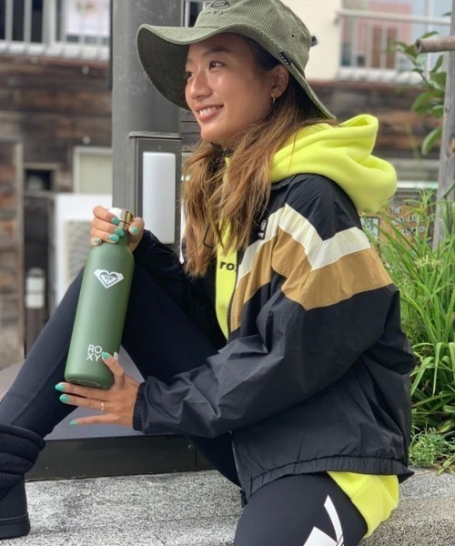 「ROXY」 ナイロンブルゾン LARGE ブラック レディース_画像5