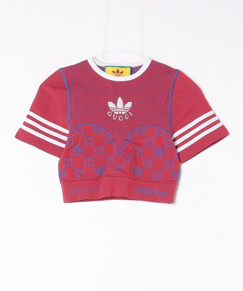 GUCCI（グッチ） GG JERSEY 半袖Tシャツ「adidasコラボ」 S レッド 