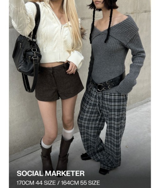 「BLACKUP」 イージーパンツ ONESIZE ブラック レディース_画像5