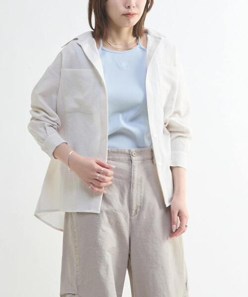 CONVERSE TOKYO ブラウス シャツ BACK SLIT SATIN SHIRT レディース