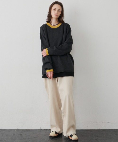 「AIVER」 デニムパンツ LARGE ブラック メンズ_画像2