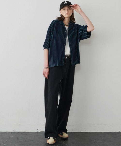 「AIVER」 デニムパンツ LARGE ブラック メンズ_画像6