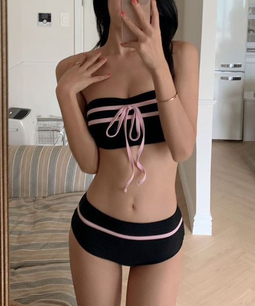 meJane（ミージェーン） 水着 リボンデザイン バンドゥビキニ