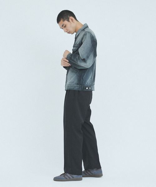 「Wrangler」 デニムジャケット LARGE ネイビー メンズの画像