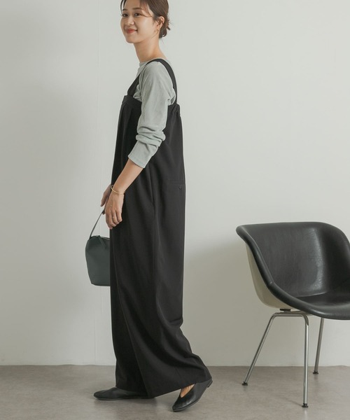 「URBAN RESEARCH DOORS」 オールインワン MEDIUM チャコールグレー レディース_画像2