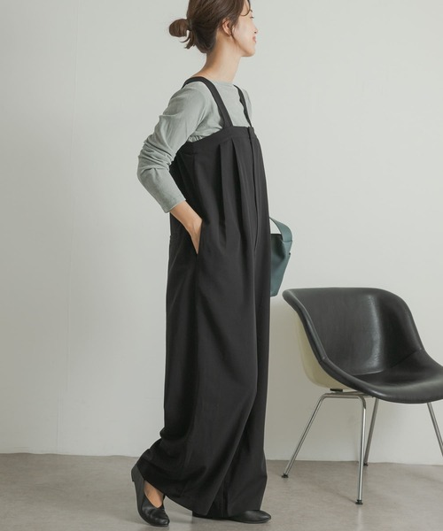 「URBAN RESEARCH DOORS」 オールインワン MEDIUM チャコールグレー レディース_画像4