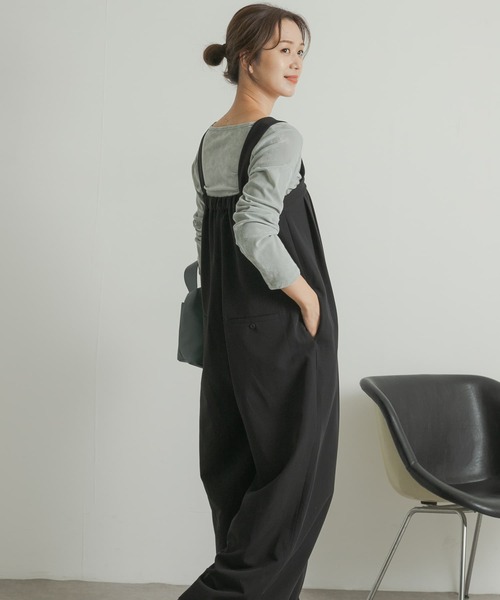 「URBAN RESEARCH DOORS」 オールインワン MEDIUM チャコールグレー レディース_画像8