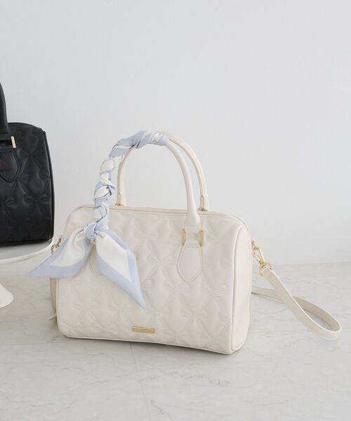 Maison de FLEUR（メゾンドフルール） ボストンバッグ スカーフ付き