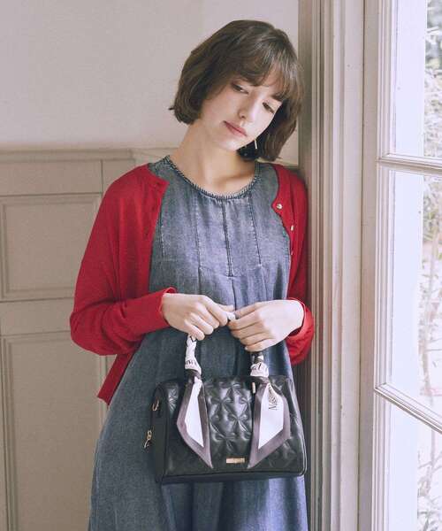 Maison de FLEUR（メゾンドフルール） ボストンバッグ スカーフ付き