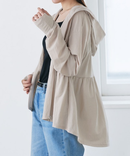 Danton（ダントン） ジップアップパーカー 38 トップグレー レディース