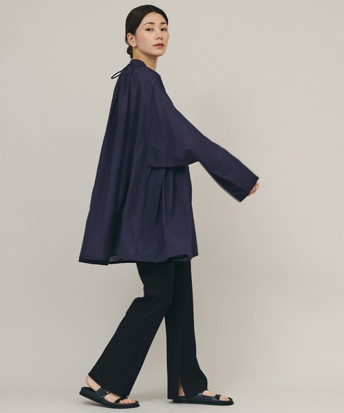 「Curensology」 ブーツカットパンツ 38 ブラック レディースの画像