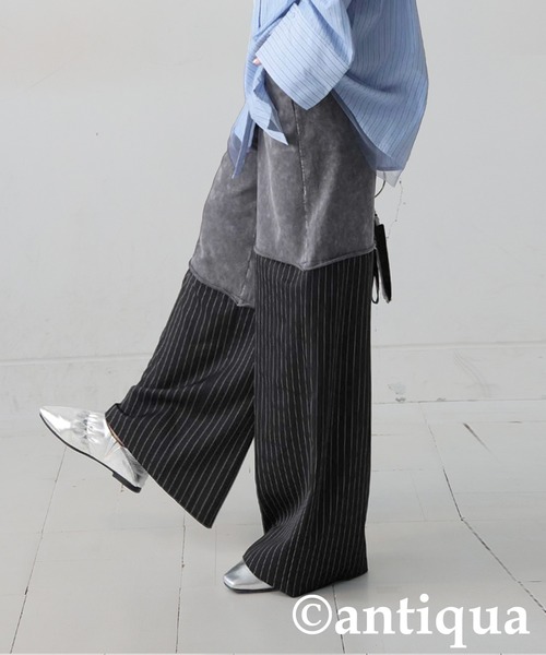 「antiqua」 パンツ LARGE アッシュブラウン レディース_画像8