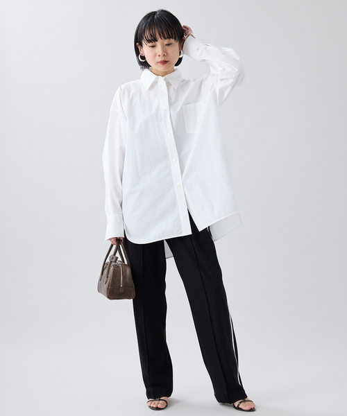 「IENA」 イージーパンツ 38 ネイビー レディースの画像