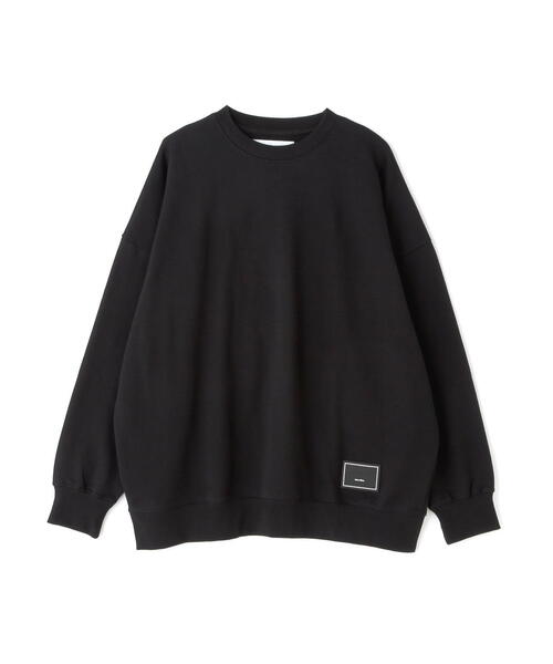 「WHITELAND」 スウェットカットソー LARGE ブラック メンズ_画像2