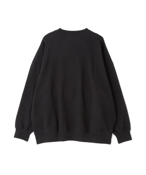 「WHITELAND」 スウェットカットソー LARGE ブラック メンズ_画像4