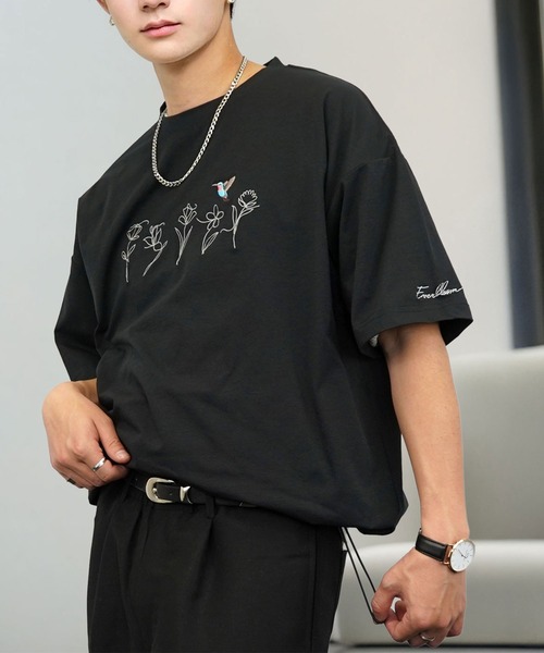 tシャツ 接触冷感 ルーズフィット グラフィック 半袖Tシャツ 短丈可能