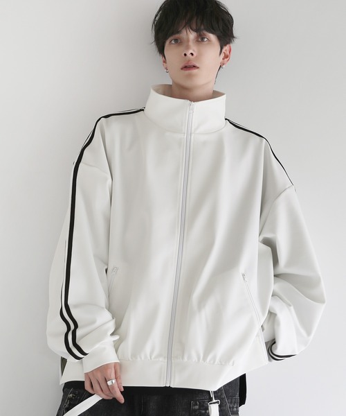 LUCENT XLW4200 ホワイトジャージ 上　L LILL（リル） ジャージブルゾン L ホワイト メンズ : ZOZOTOWN Yahoo