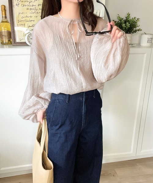 「classicalelf」 長袖ブラウス LARGE ブラック レディース_画像7