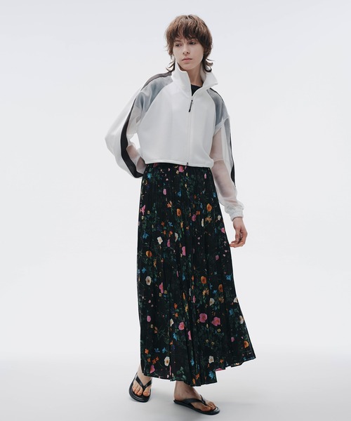 ジャージ オーガンジースリーブショートトラックジャケット「MADE IN JAPAN」 レディース_3