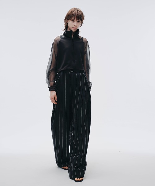 ジャージ オーガンジースリーブショートトラックジャケット「MADE IN JAPAN」 レディース_9