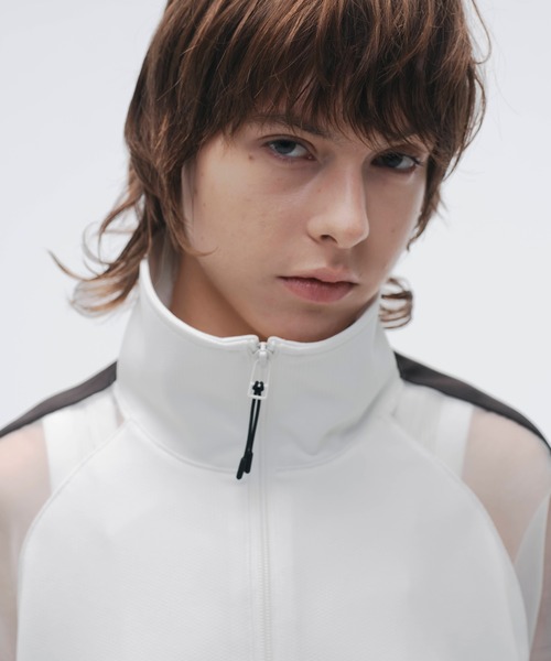 ジャージ オーガンジースリーブショートトラックジャケット「MADE IN JAPAN」 レディース_7