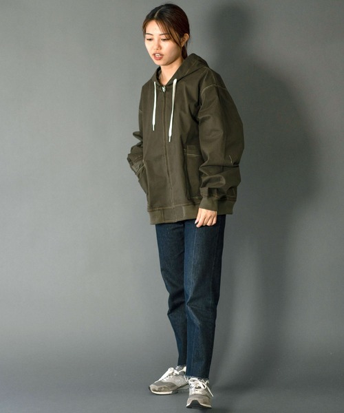 「gym master」 ジップアップパーカー X-LARGE ブラック メンズ_画像7