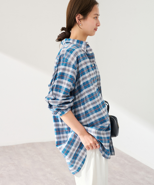 ブラウス シャツ INDIVIDUALIZED SHIRTS クラシックフィットビッグシャツ レディースの画像