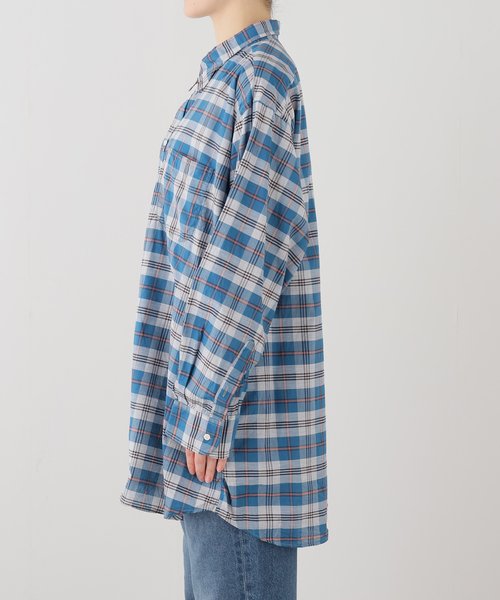 フレームワーク◆ビッグシャツ◆ブルー FRAMeWORK（フレームワーク） ブラウス シャツ INDIVIDUALIZED SHIRTS
