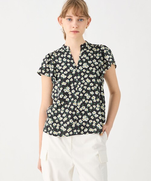 Ballsey（ボールジィ） 半袖ブラウス 36 レッド レディース : ZOZOTOWN