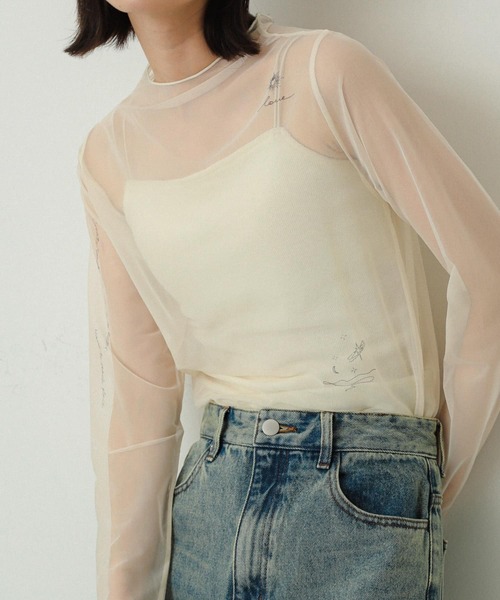 「SENSE OF PLACE by URBAN RESEARCH」 長袖カットソー ONE アイボリー レディース_画像2