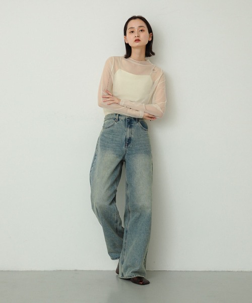 「SENSE OF PLACE by URBAN RESEARCH」 長袖カットソー ONE アイボリー レディース_画像4