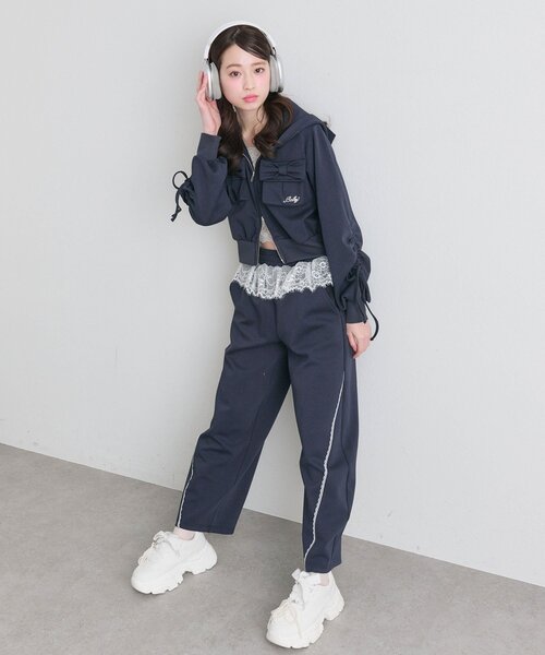 「OLIVE des OLIVE」 パンツ FREE ネイビー レディース_画像5