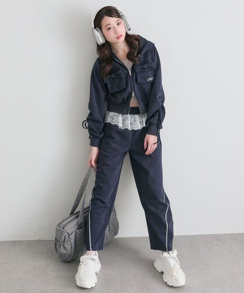 「OLIVE des OLIVE」 パンツ FREE ネイビー レディース_画像6
