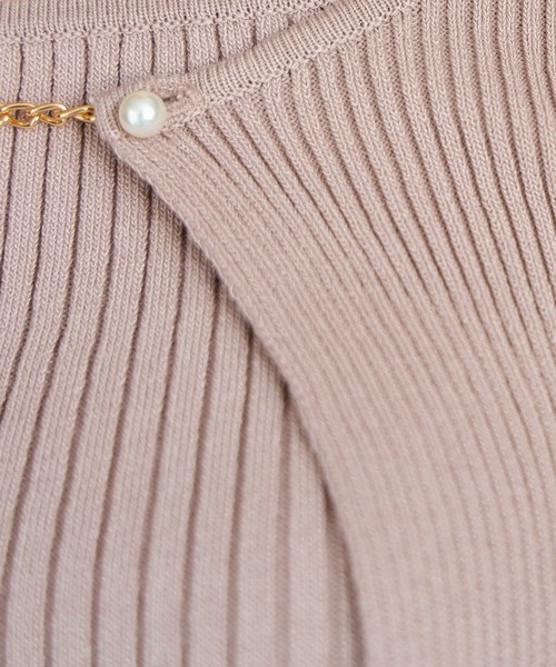 「ASTORIA ODIER」 ニットアンサンブル MEDIUM ピンクベージュ レディース_画像3