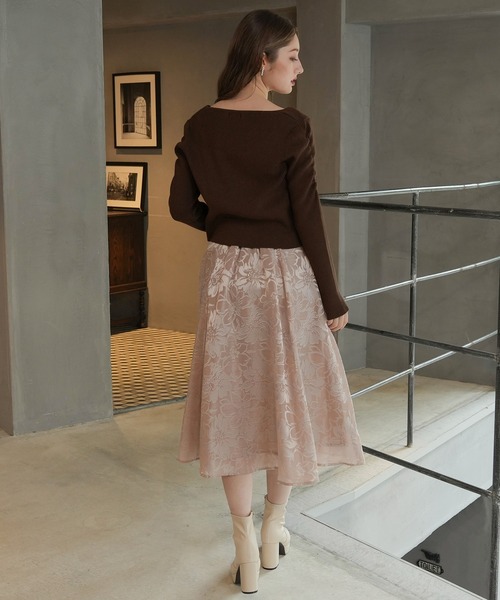「ASTORIA ODIER」 ニットアンサンブル MEDIUM ピンクベージュ レディース_画像8