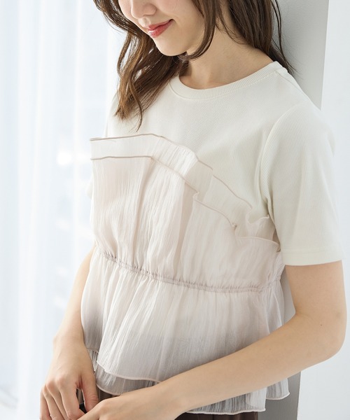 Honeys（ハニーズ） tシャツ 半袖 ビスチェ風トップス レディース
