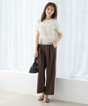 tシャツ 半袖 ビスチェ風トップス レディースの詳細画像4