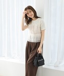 tシャツ 半袖 ビスチェ風トップス レディースの詳細画像5