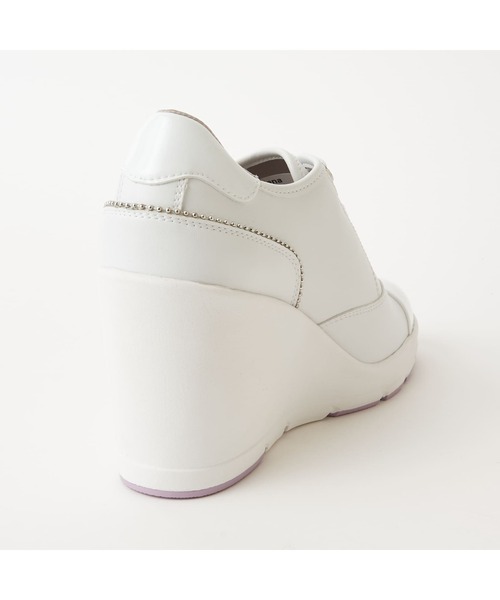 「+diana」 ローカットスニーカー 25.5cm シルバー レディース_画像6