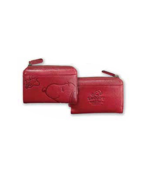 【新品未使用】COACH スヌーピー 二つ折り財布 レッド SNOOPY（スヌーピー） 二つ折り 二つ折り財布 財布 二つ折 スマイル