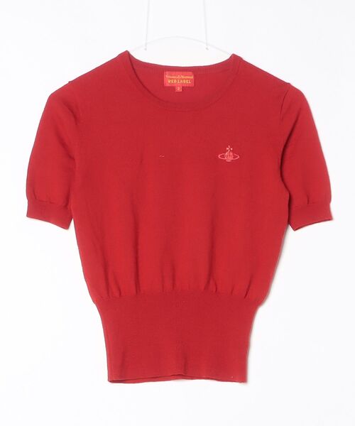Vivienne Westwood RED LABEL 半袖ニット Vivienne Westwood red label 「Vivienne label」 半袖ニット 2 レッド