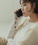 ミックスビーズスマホストラップの詳細画像1