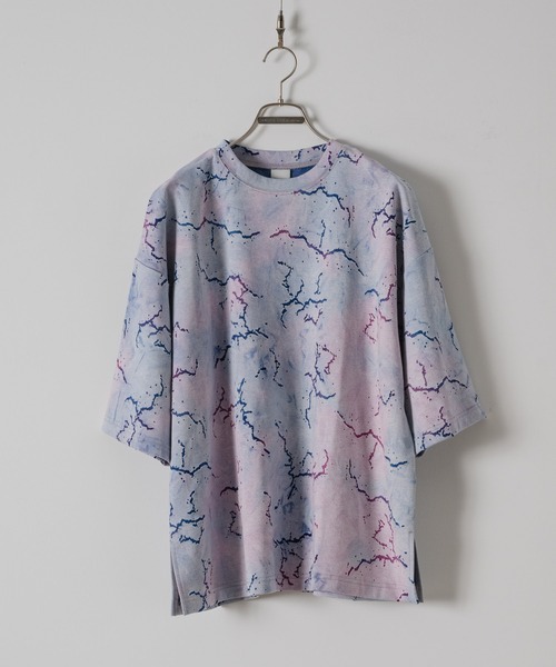 「Casper John」 半袖Tシャツ MEDIUM サックスブルー メンズ_画像2