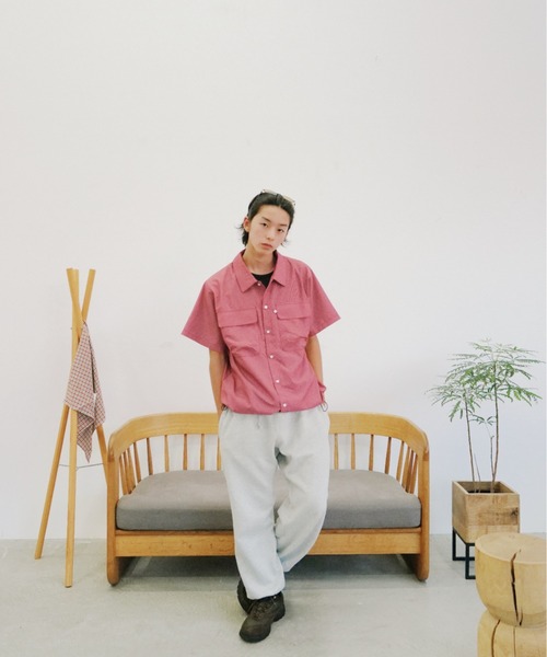 「common gull products.」 半袖シャツ MEDIUM レッド系その他 レディース_画像2