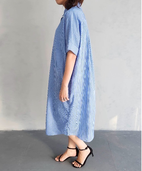 「PREFERIR」 「epidemique」シャツワンピース MEDIUM ブラック レディース_画像4