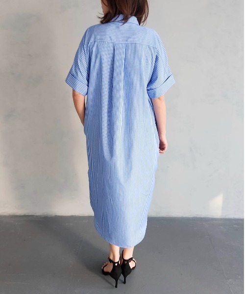 「PREFERIR」 「epidemique」シャツワンピース MEDIUM ブラック レディース_画像5