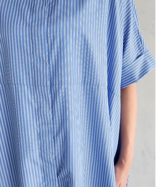 「PREFERIR」 「epidemique」シャツワンピース MEDIUM ブラック レディース_画像6